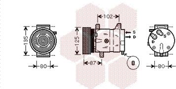 Van Wezel 4300K311 - Kompressor, kondisioner furqanavto.az