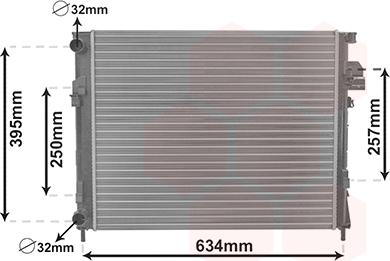 Van Wezel 43012303 - Radiator, mühərrikin soyudulması furqanavto.az