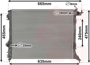 Van Wezel 43012709 - Radiator, mühərrikin soyudulması furqanavto.az