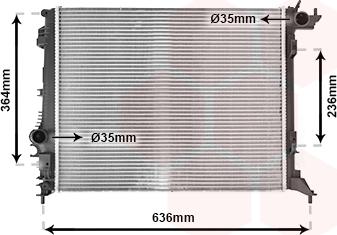 Van Wezel 43012710 - Radiator, mühərrikin soyudulması furqanavto.az