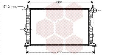 Van Wezel 47002055 - Radiator, mühərrikin soyudulması furqanavto.az