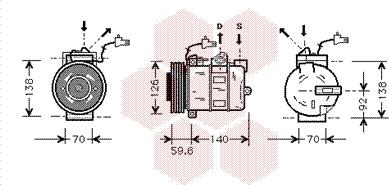 Van Wezel 4700K054 - Kompressor, kondisioner furqanavto.az