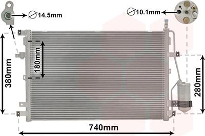 Van Wezel 59005158 - Kondenser, kondisioner furqanavto.az