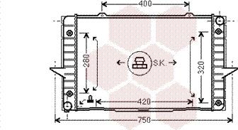 Van Wezel 59002093 - Radiator, mühərrikin soyudulması furqanavto.az