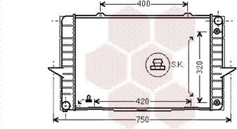 Van Wezel 59002092 - Radiator, mühərrikin soyudulması furqanavto.az