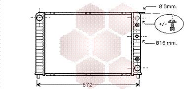 Van Wezel 59002089 - Radiator, mühərrikin soyudulması furqanavto.az