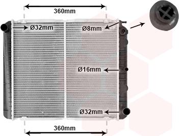 Van Wezel 59002038 - Radiator, mühərrikin soyudulması furqanavto.az