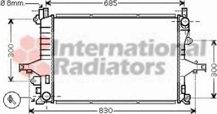 Van Wezel 59002116 - Radiator, mühərrikin soyudulması furqanavto.az