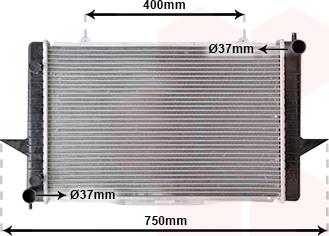 Van Wezel 59002118 - Radiator, mühərrikin soyudulması furqanavto.az