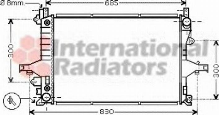 Van Wezel 59002117 - Radiator, mühərrikin soyudulması furqanavto.az