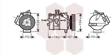 Van Wezel 5900K142 - Kompressor, kondisioner furqanavto.az