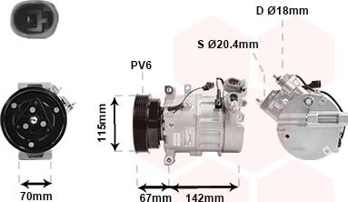 Van Wezel 5901K002 - Kompressor, kondisioner furqanavto.az