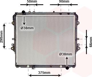 Van Wezel 54002757 - Radiator, mühərrikin soyudulması furqanavto.az