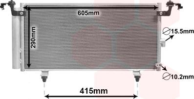 Van Wezel 51005084 - Kondenser, kondisioner furqanavto.az