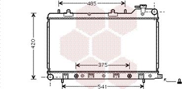 Van Wezel 51002046 - Radiator, mühərrikin soyudulması furqanavto.az