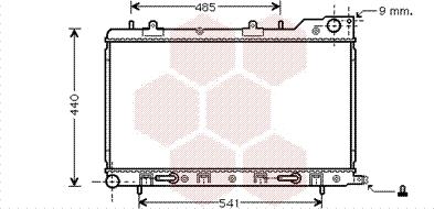 Van Wezel 51002054 - Radiator, mühərrikin soyudulması furqanavto.az