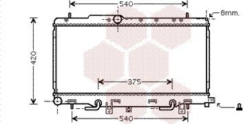 Van Wezel 51002056 - Radiator, mühərrikin soyudulması furqanavto.az