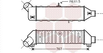 Van Wezel 58004136 - Intercooler, şarj cihazı furqanavto.az