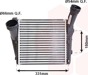 Van Wezel 58004263 - Intercooler, şarj cihazı furqanavto.az