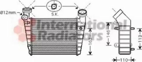 Van Wezel 58004216 - Intercooler, şarj cihazı furqanavto.az