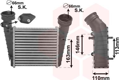 Van Wezel 58004238 - Intercooler, şarj cihazı furqanavto.az