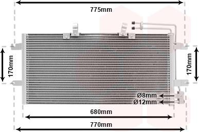 Van Wezel 58005195 - Kondenser, kondisioner furqanavto.az