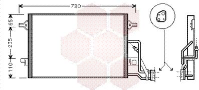 Van Wezel 58005190 - Kondenser, kondisioner furqanavto.az