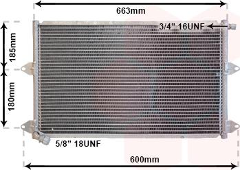 Van Wezel 58005144 - Kondenser, kondisioner furqanavto.az