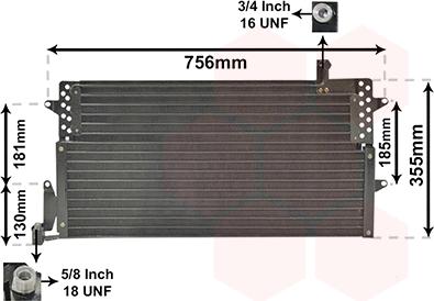 Van Wezel 58005161 - Kondenser, kondisioner furqanavto.az