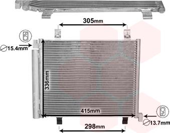 Van Wezel 58005327 - Kondenser, kondisioner furqanavto.az