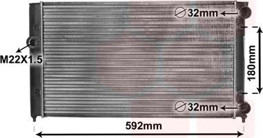 Van Wezel 58002099 - Radiator, mühərrikin soyudulması furqanavto.az