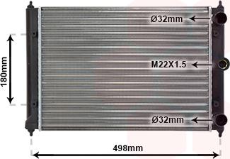 Van Wezel 58002092 - Radiator, mühərrikin soyudulması furqanavto.az