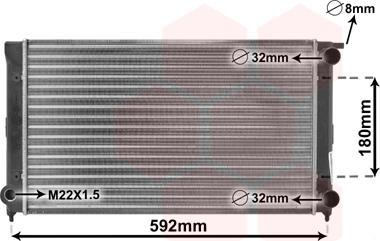 Van Wezel 58002045 - Radiator, mühərrikin soyudulması furqanavto.az