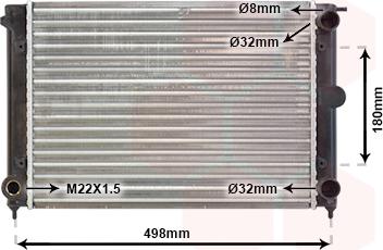 Van Wezel 58002047 - Radiator, mühərrikin soyudulması furqanavto.az