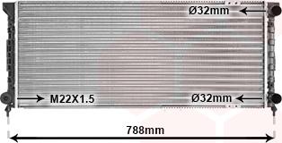 Van Wezel 58002066 - Radiator, mühərrikin soyudulması furqanavto.az