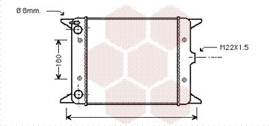 Van Wezel 58002012 - Radiator, mühərrikin soyudulması furqanavto.az