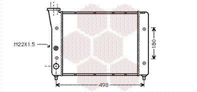 Van Wezel 58002083 - Radiator, mühərrikin soyudulması furqanavto.az