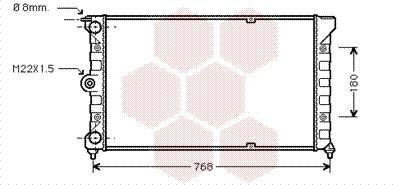 Van Wezel 58002037 - Radiator, mühərrikin soyudulması furqanavto.az