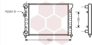 Van Wezel 58002029 - Radiator, mühərrikin soyudulması furqanavto.az