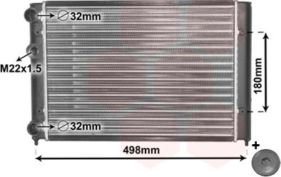 Van Wezel 58002028 - Radiator, mühərrikin soyudulması furqanavto.az