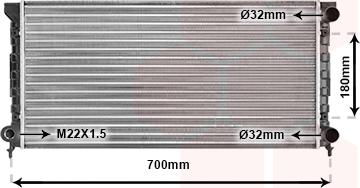 Van Wezel 58002072 - Radiator, mühərrikin soyudulması furqanavto.az