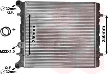 Van Wezel 58002152 - Radiator, mühərrikin soyudulması furqanavto.az