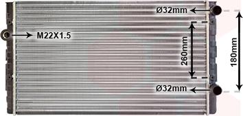 Van Wezel 58002104 - Radiator, mühərrikin soyudulması furqanavto.az