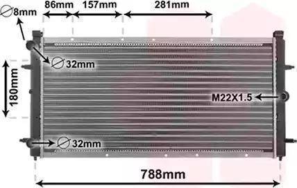 Ava Quality Cooling VW 2114 - Radiator, mühərrikin soyudulması furqanavto.az