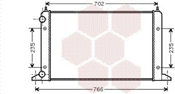 Van Wezel 58002133 - Radiator, mühərrikin soyudulması furqanavto.az