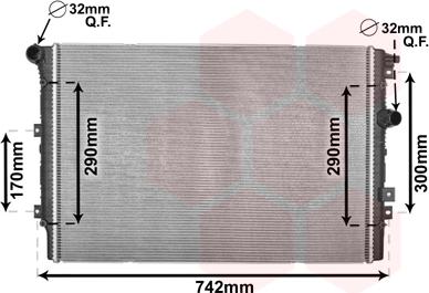 Van Wezel 58002324 - Radiator, mühərrikin soyudulması furqanavto.az