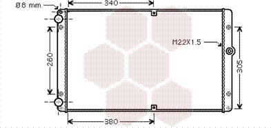 Van Wezel 58002245 - Radiator, mühərrikin soyudulması furqanavto.az