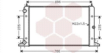 Van Wezel 58002247 - Radiator, mühərrikin soyudulması furqanavto.az