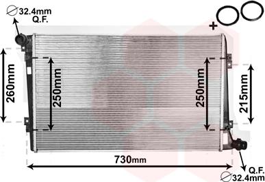 Van Wezel 58002255 - Radiator, mühərrikin soyudulması furqanavto.az