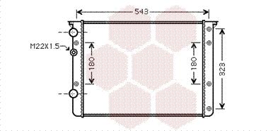 Van Wezel 58002260 - Radiator, mühərrikin soyudulması furqanavto.az